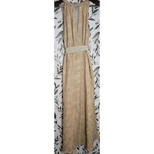 Anthropologie James Coviello Dress Tan Womens Size 4